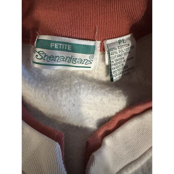 VINTAGE x SHENANIGANS Cardigan Sweater Womens Sz L Embroidered Birds Cottagecore - Picture 7 of 16